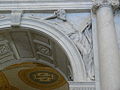 Figure at the Commemorative Arch, leading to the Main Reading Room