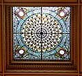 Stained glass ceiling window